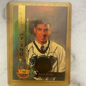 Bryon briske autographed card